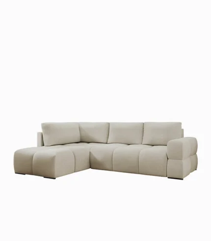Canapé d'angle Bonkoi avec coffre de lit et fonction couchage